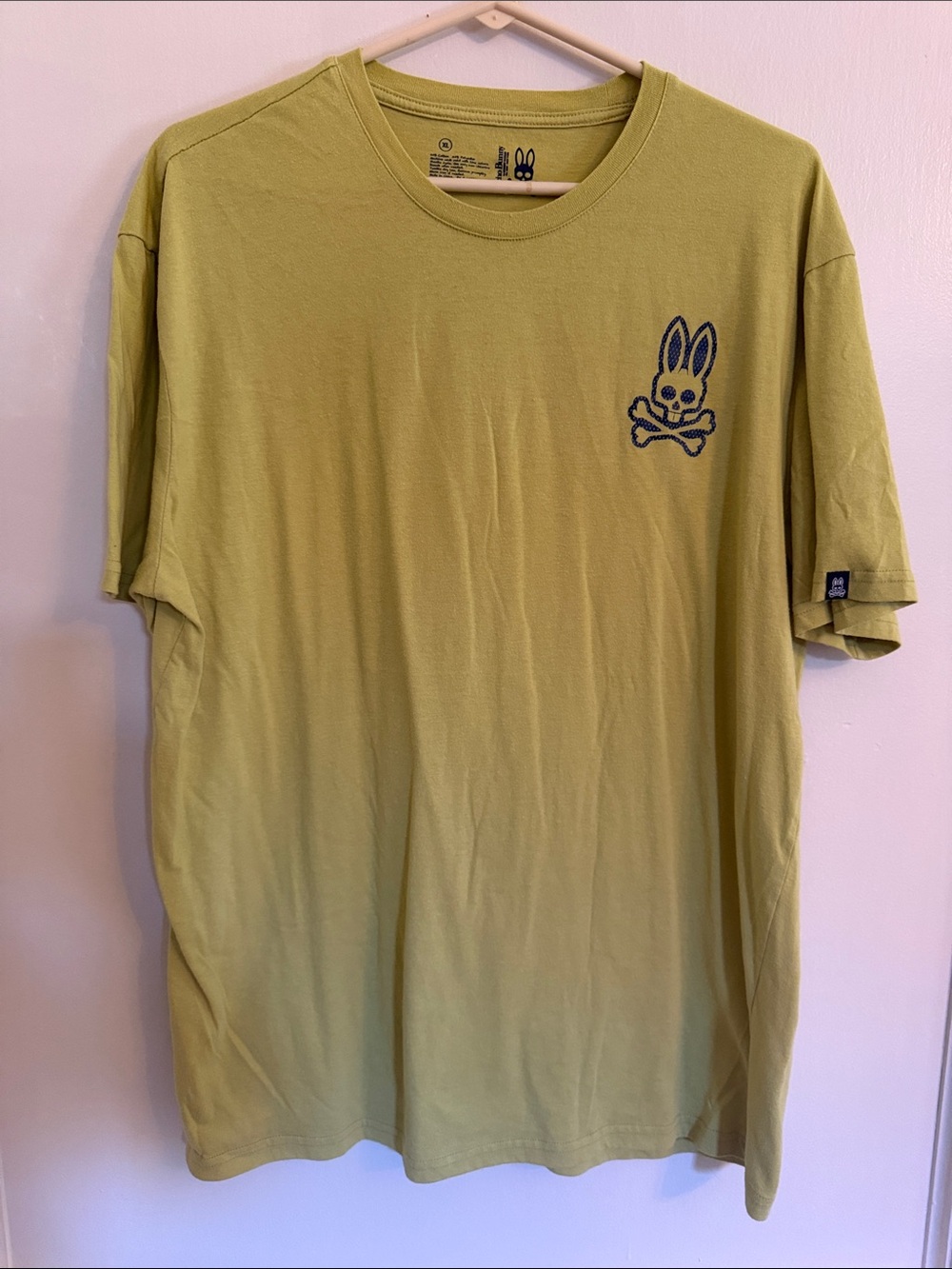 Psycho Bunny Short-Sleeve Crewneck T-Shirt in Olive Green XL